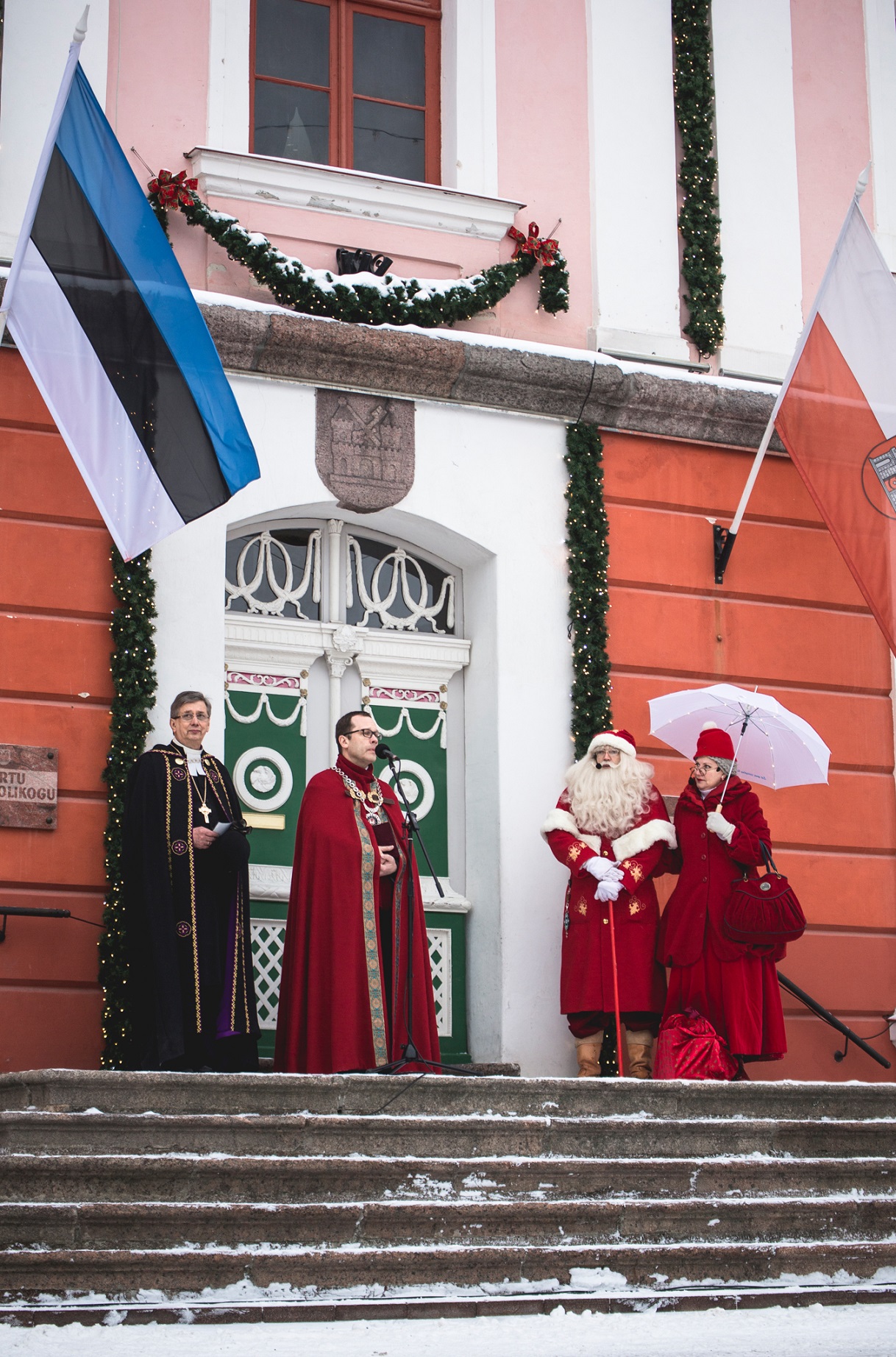 Jõulurahu kuulutamine Tartu Raekoja platsil